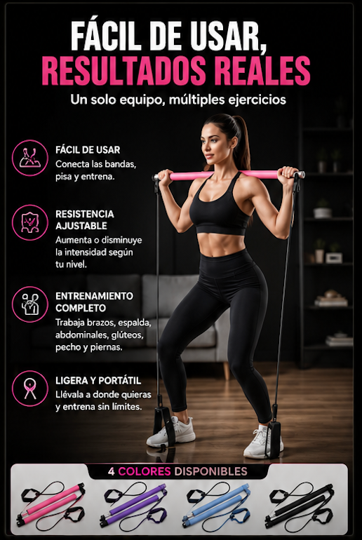 Barra pilates 4 en 1
