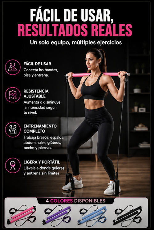 Barra pilates 4 en 1